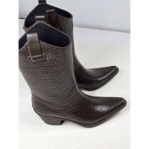 Corkys Rubber Boots Womens Size 11 Western Snake Alligator Pattern Rain Farm‎